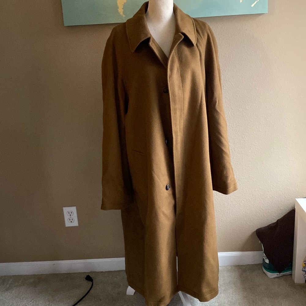 Men’s Nautica 46R long camel wool pea coat